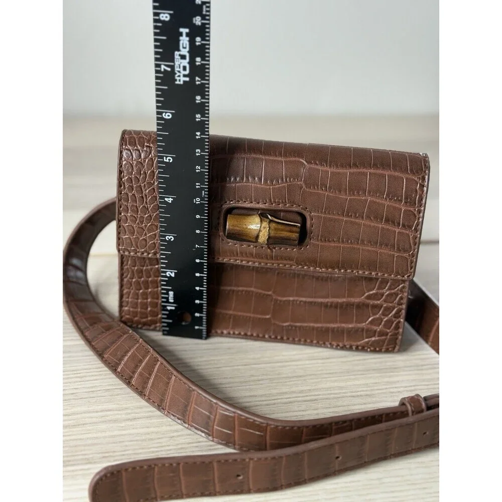 Fawn Design lock leather exterior mini bags brown bohemian